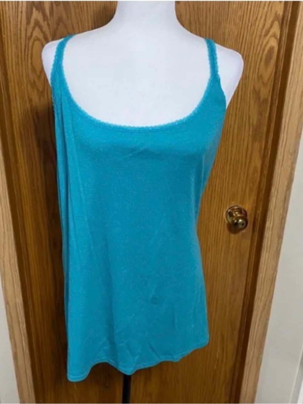 Women's Teal Tank Top - Lightweight Camisole